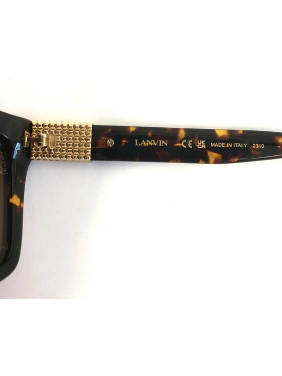 Lanvin LNV670S 234 51mm Rectangle Sunglasses Dark Tortuise / Brown - Italy main image 5